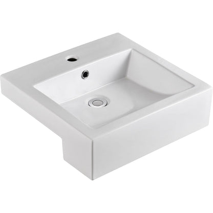 Fienza Jacinta Semi-Recessed Basin, 1 Tap Hole
