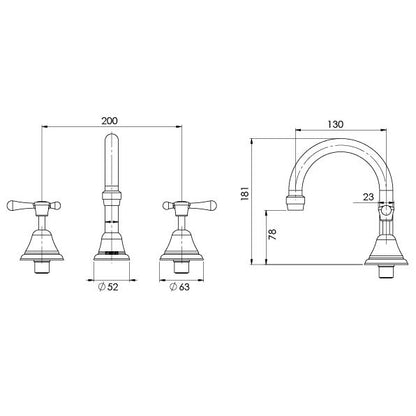 Rhapsody Lever Basin Set