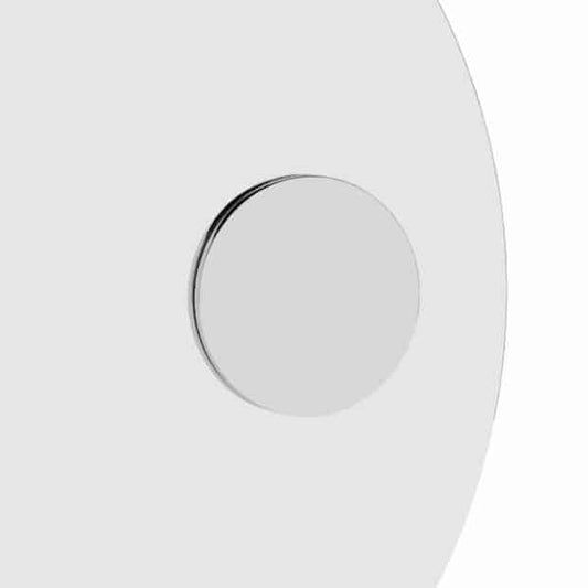 Round Magnifying Mirror with magnet and metal strip