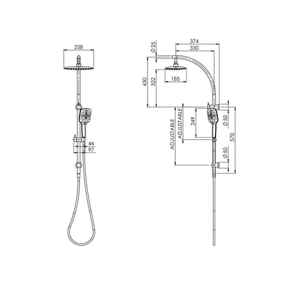 Rush Twin Shower