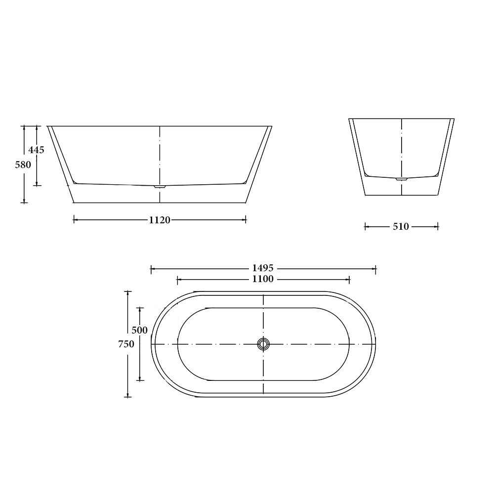 Rome Freestanding Bathtub