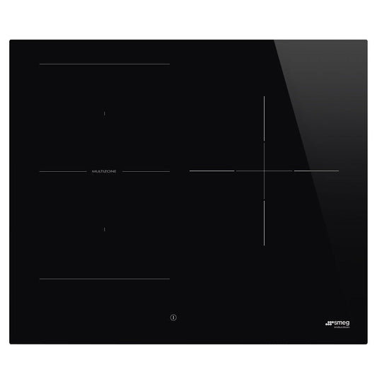 Smeg Classic 3 Zone Induction Cooktop Black Glass 60cm