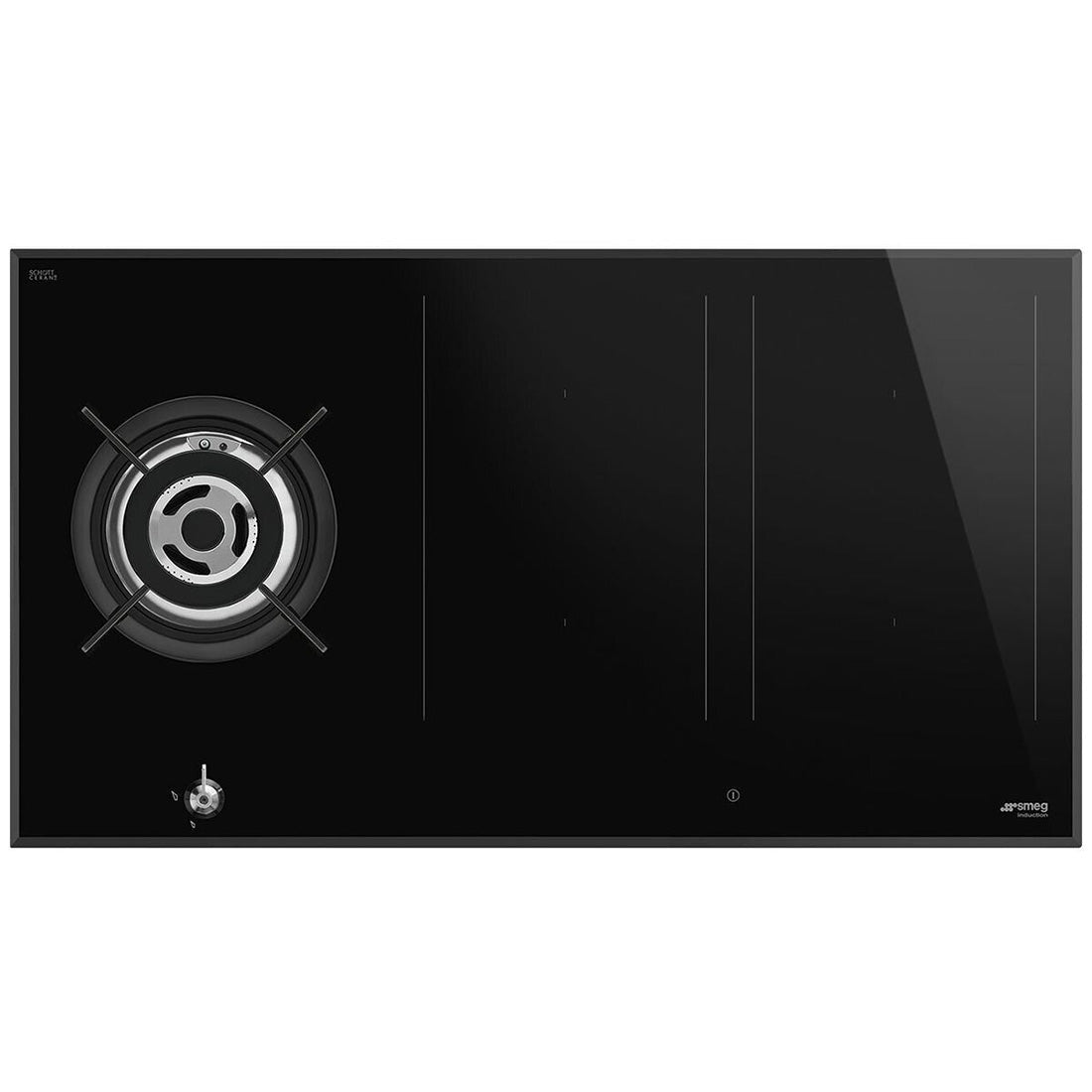Smeg Hob Classic 5 Burner Mixed Cooktop 90cm Black