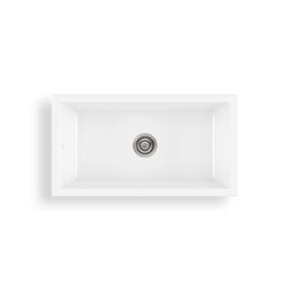 Sicily Fireclay Farmhouse Counter Top or Undermount Sink