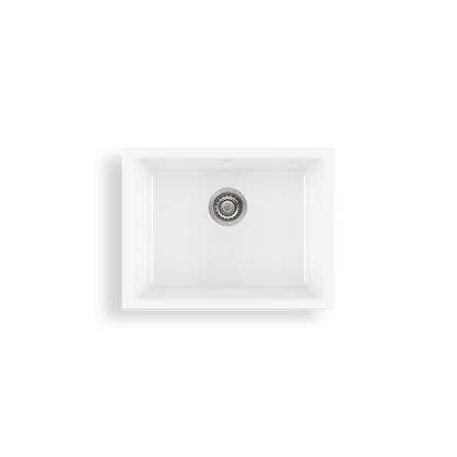 Sicily White Mega Bowl Fireclay Universal Sink