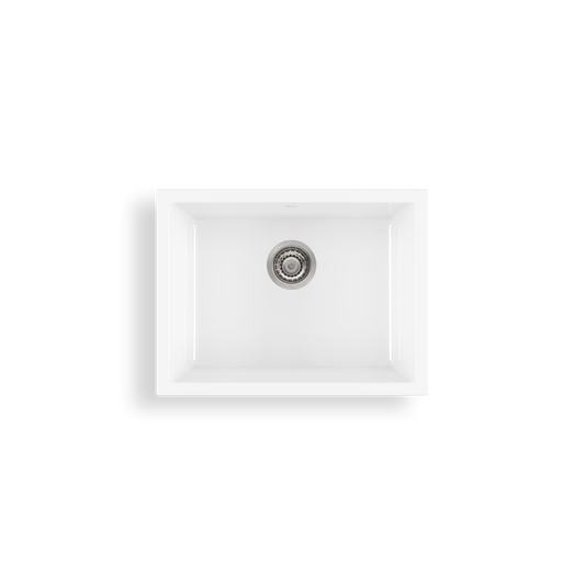 Sicily White Mega Bowl Fireclay Universal Sink
