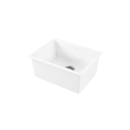 Sicily White Mega Bowl Fireclay Universal Sink