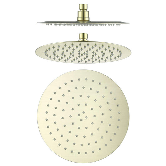 Bella Vista Mica Shower Head 250mm French Gold