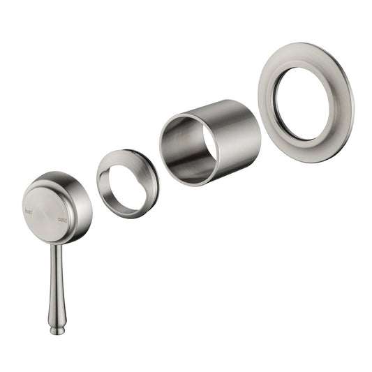 Bella Vista Mica Heritage Shower Mixer Brushed Nickel (Trim Kit Only)
