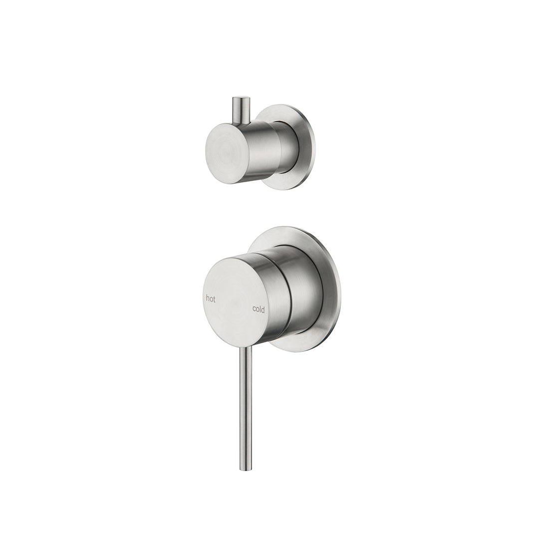 Bella Vista Mica Shower Mixer Diverter, 2 Piece (Trim Kit Only) Brushed Nickel