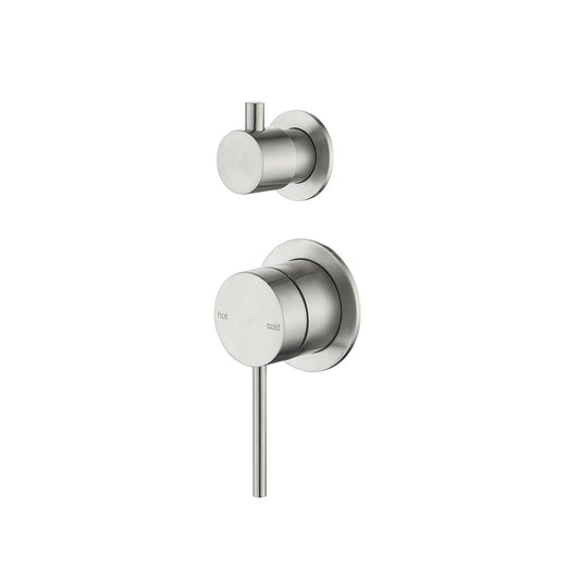 Bella Vista Mica Shower Mixer Diverter, 2 Piece (Trim Kit Only) Brushed Nickel