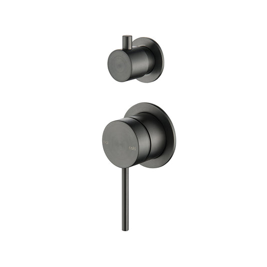 Bella Vista Mica Shower Mixer Diverter, 2 Piece (Trim Kit Only) Gunmetal