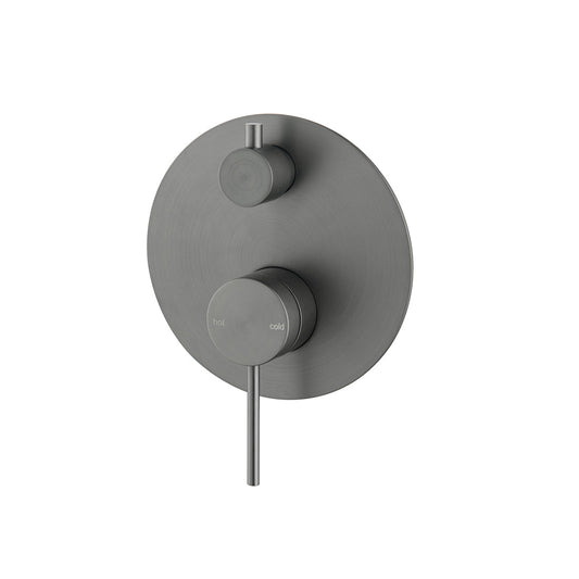 Bella Vista Mica Shower Mixer Diverter, 1 Piece (Trim Kit Only) Gunmetal