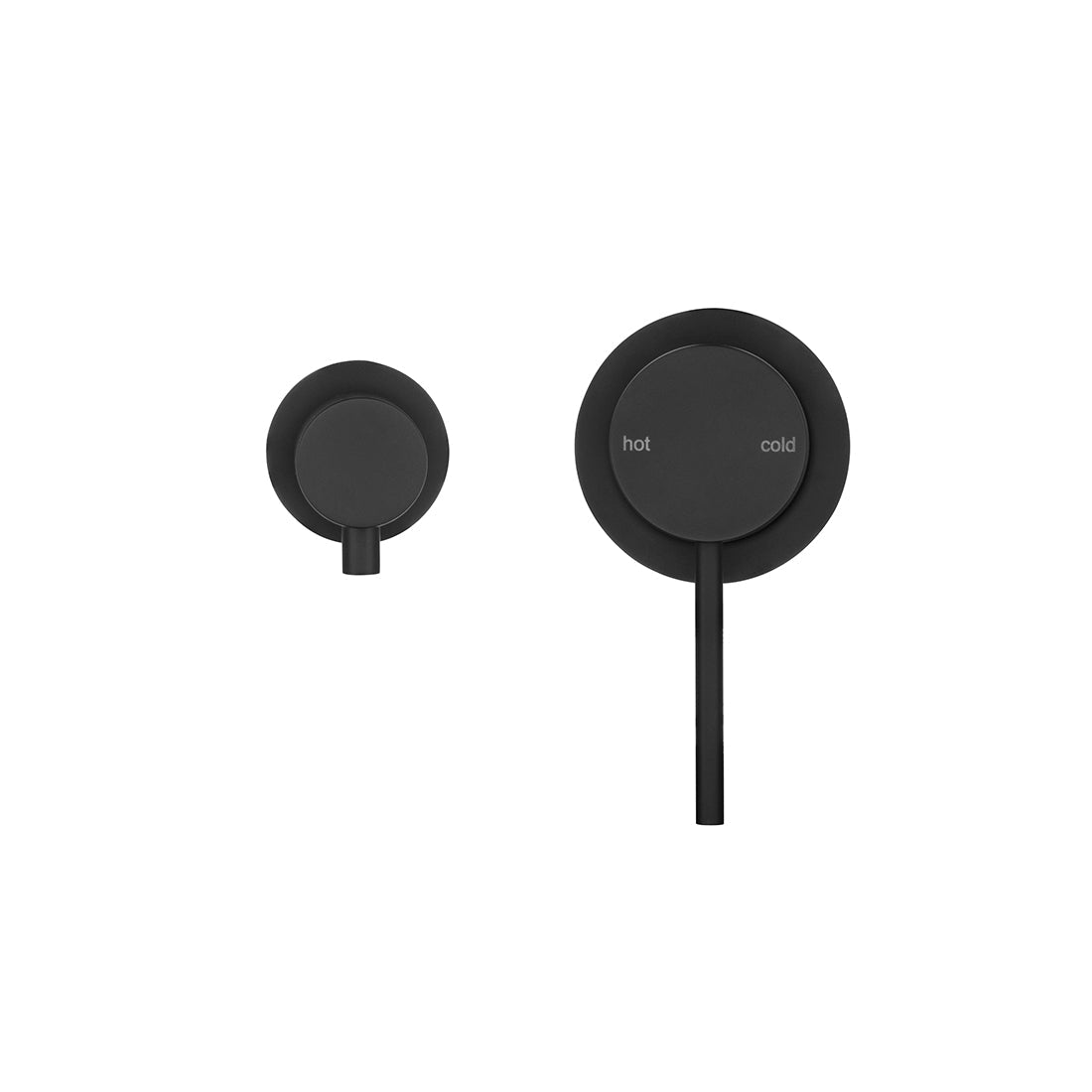 Bella Vista Mica Shower Mixer Diverter, Sideways (Trim Kit Only) Black