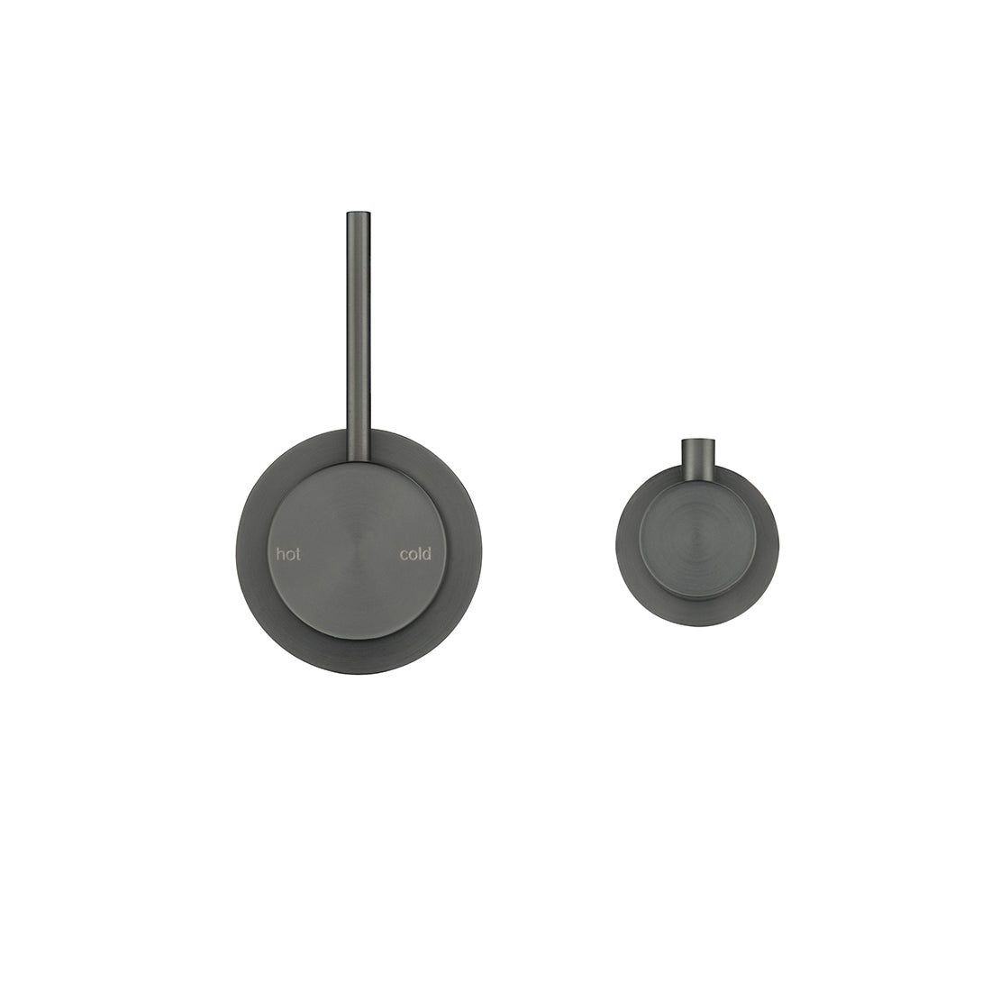 Bella Vista Mica Shower Mixer Diverter, Sideways Reverse (Trim Kit Only) Gunmetal