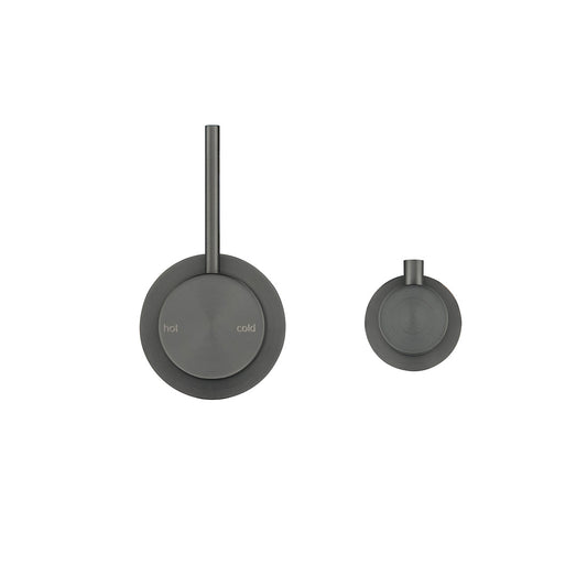 Bella Vista Mica Shower Mixer Diverter, Sideways Reverse (Trim Kit Only) Gunmetal