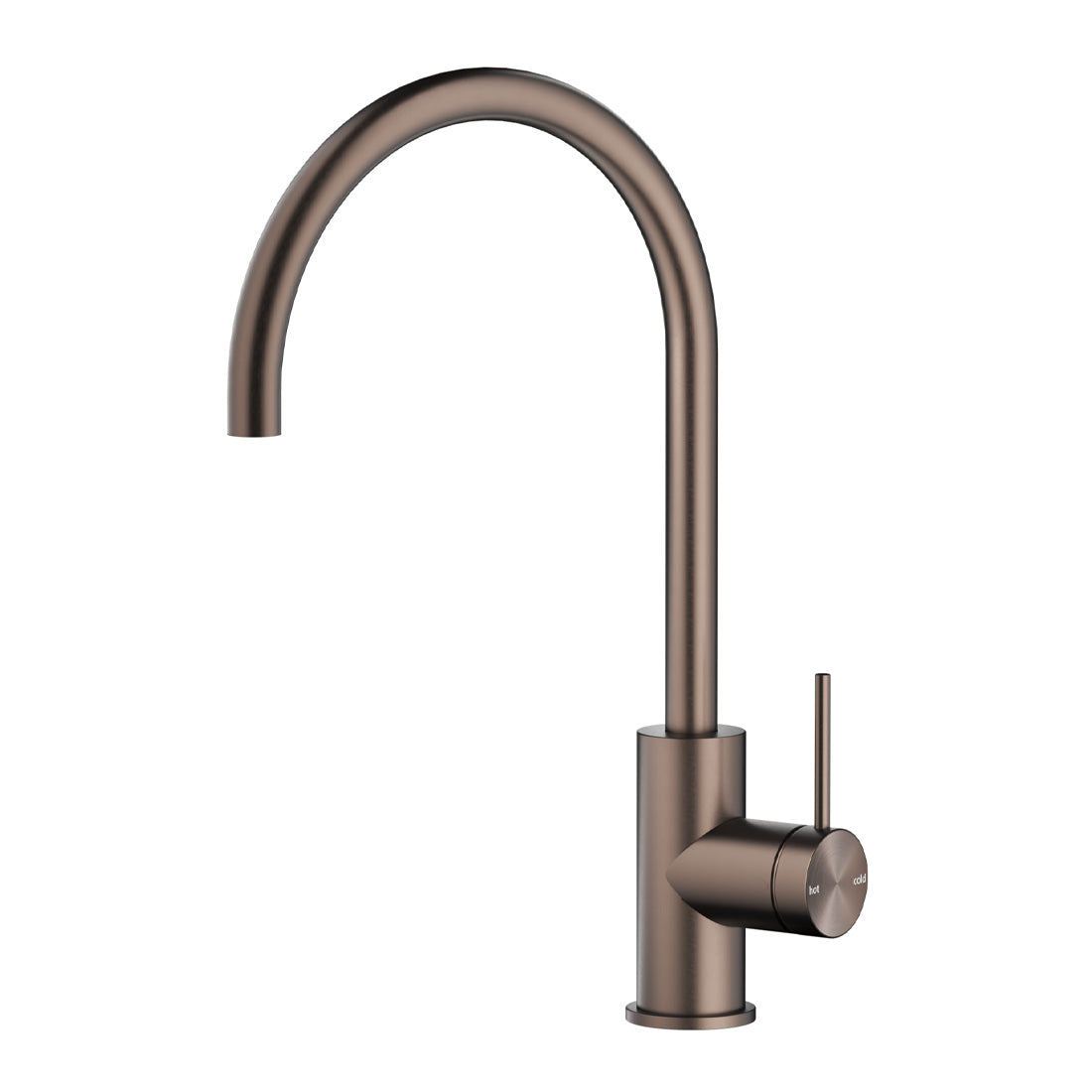 Bella Vista Mica Gooseneck Sink Mixer, Dusk Bronze
