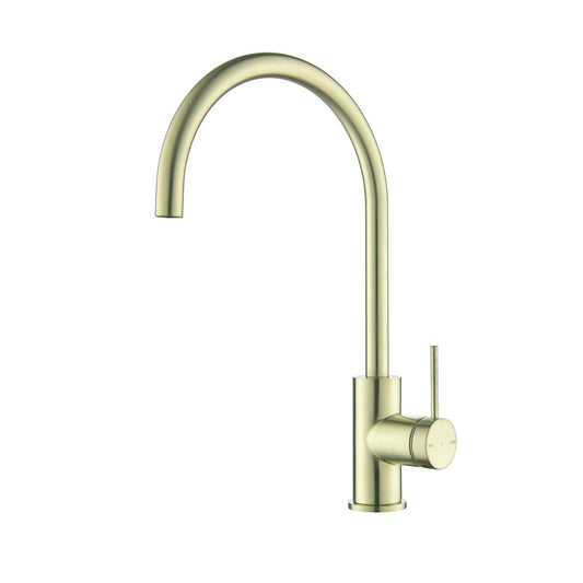 Bella Vista Mica Gooseneck Sink Mixer French Gold