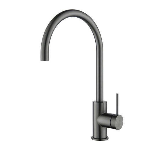 Bella Vista Mica Gooseneck Sink Mixer Gunmetal