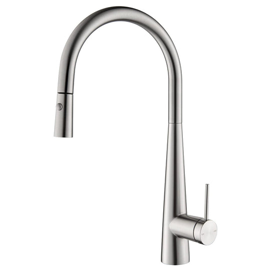 Bella Vista Mica Pull-Out Cone Sink Mixer Brushed Nickel