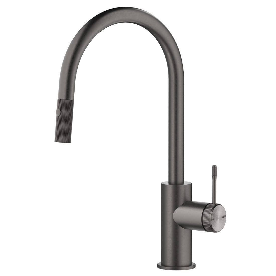 Bella Vista Mica Fluted Pull-Out Sink Mixer Gunmetal