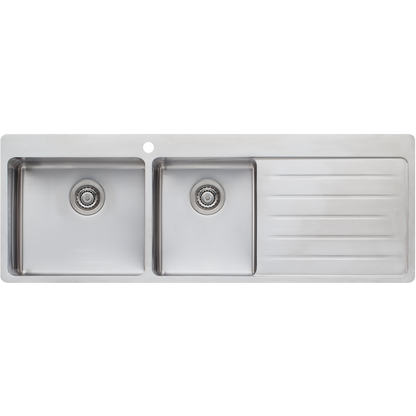 Sonetto 1 & 3/4 Bowl Topmount Sink With Drainer