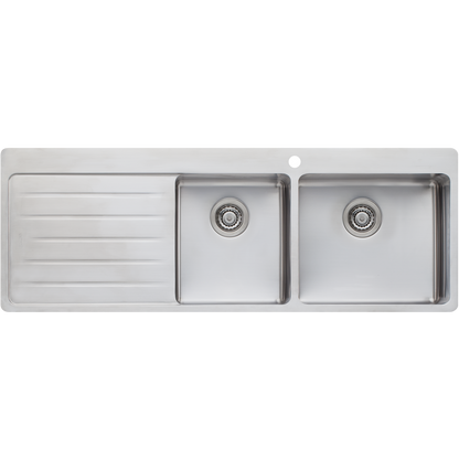 Sonetto 1 & 3/4 Bowl Topmount Sink With Drainer