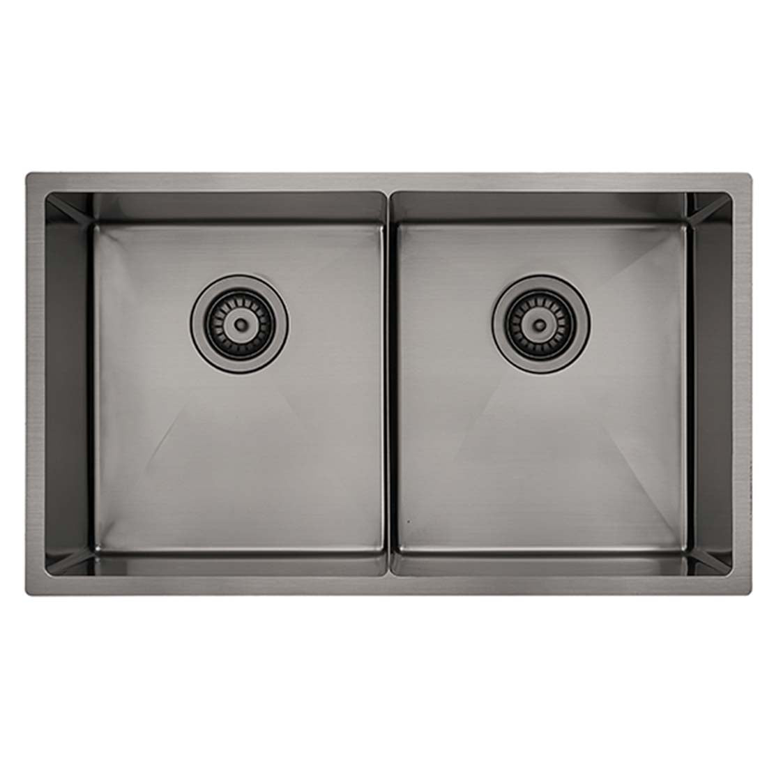 Bella Vista Luminare Sink 760 x 440mm Double Bowl Sink Gunmetal