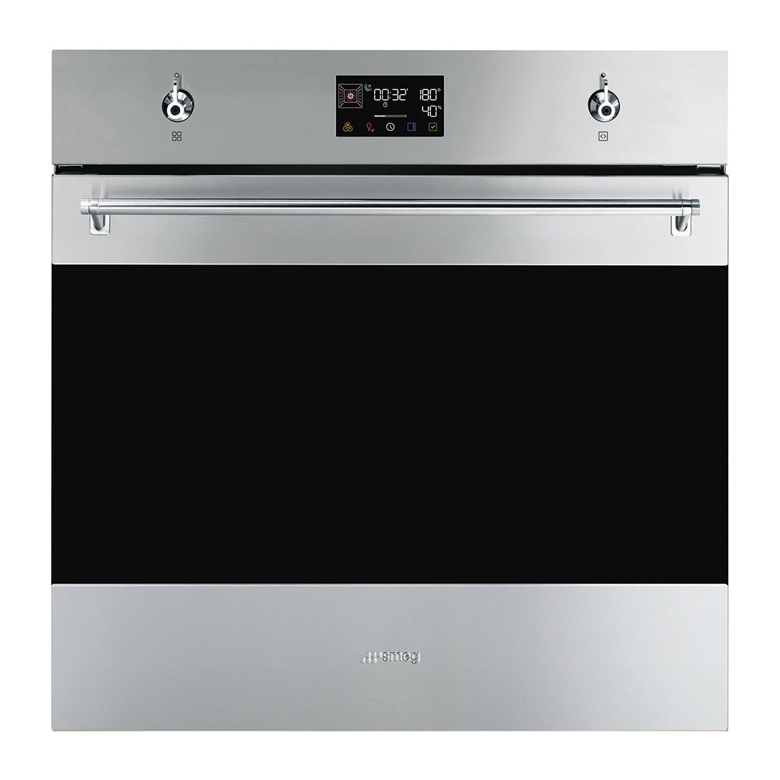 Smeg Classic Galileo Pyrolytic Steam 40 Oven Compact Screen Stainless Steel 60cm