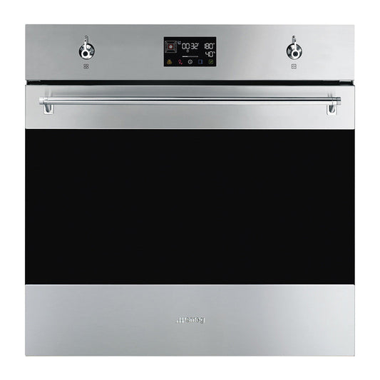 Smeg Classic Galileo Pyrolytic Steam 40 Oven Compact Screen Stainless Steel 60cm