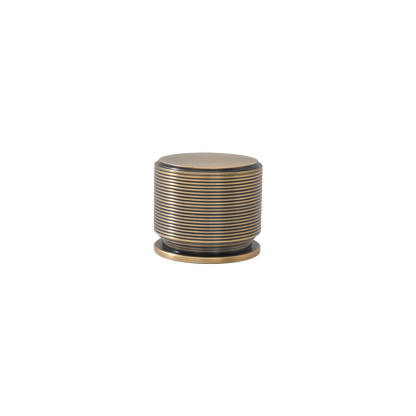 Momo Sussex Round Knob 35mm in Dark Brushed Brass