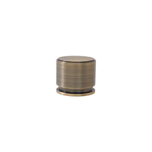 Momo Sussex Round Knob 35mm in Dark Brushed Brass