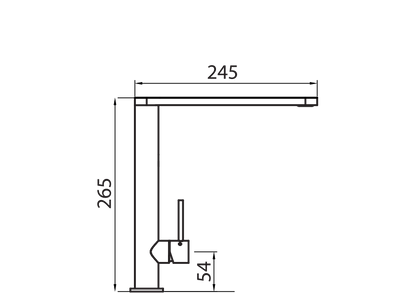 Essente 316 Stainless Steel Right Angle Mixer