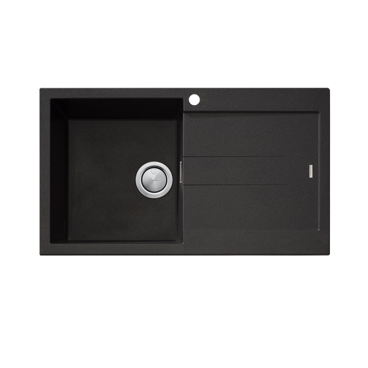 Santorini Single Bowl Topmount Sink With Drainer