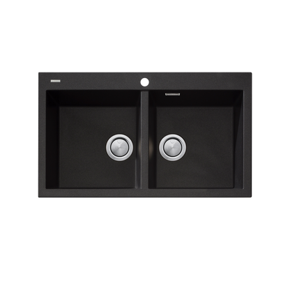 Santorini Double Bowl Topmount Sink