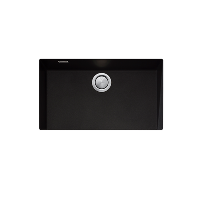 Santorini Black Mega Bowl Undermount Sink