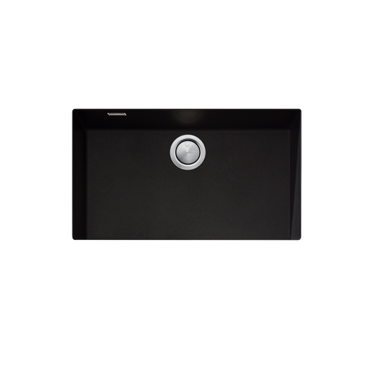 Santorini Black Mega Bowl Undermount Sink