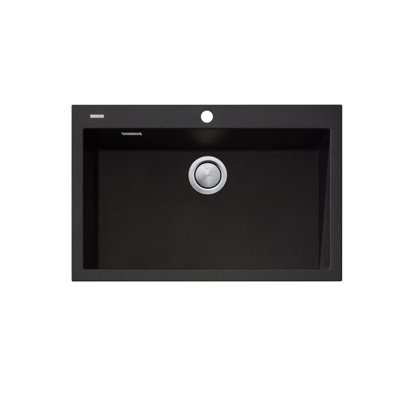 Santorini Black Mega Bowl Topmount Sink