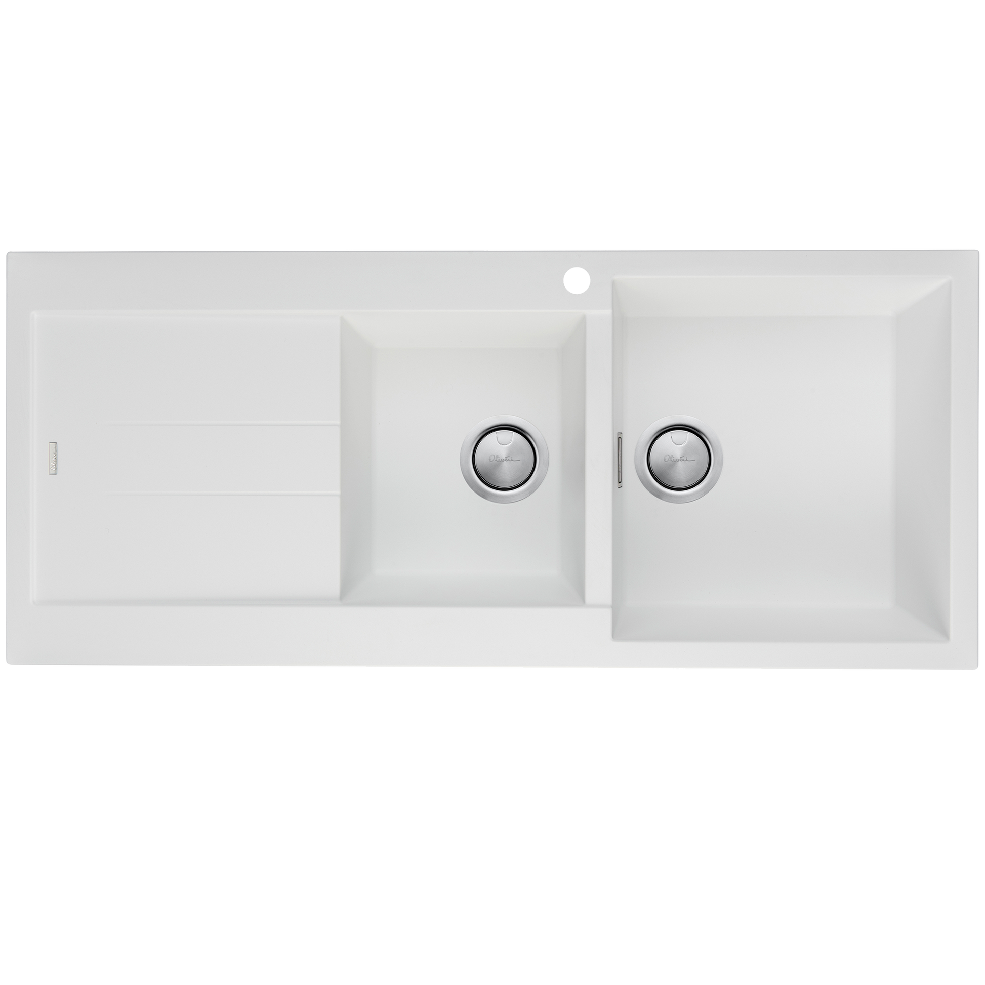Santorini 1 & 3/4 Bowl Topmount Sink With Drainer