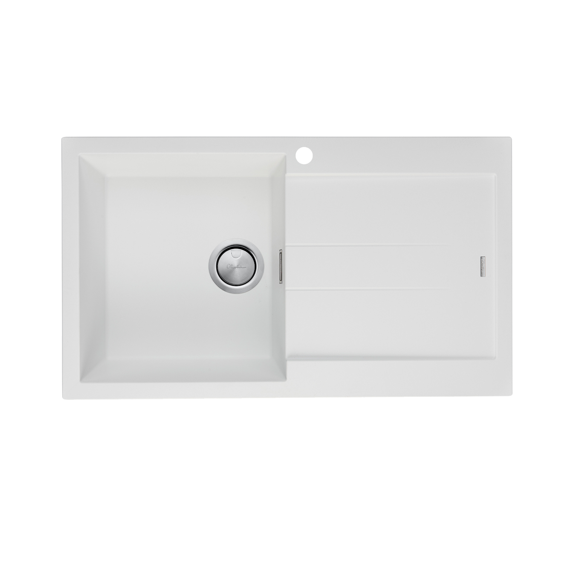 Santorini Single Bowl Topmount Sink With Drainer