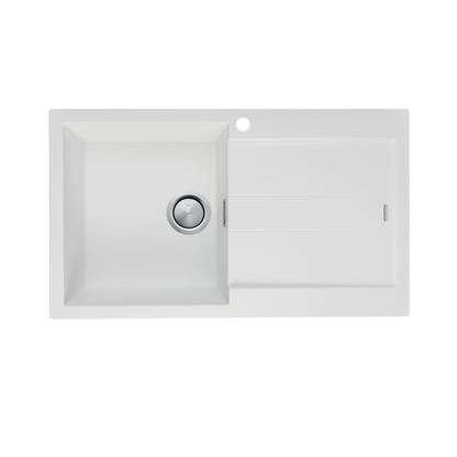 Santorini Single Bowl Topmount Sink With Drainer