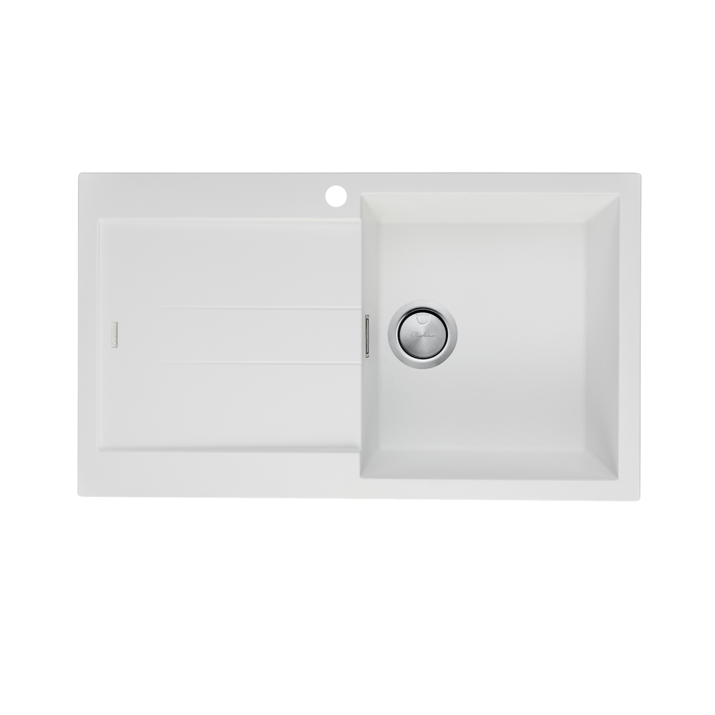 Santorini Single Bowl Topmount Sink With Drainer