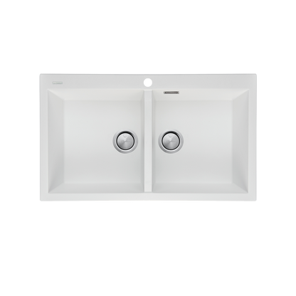Santorini Double Bowl Topmount Sink