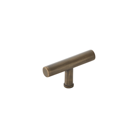 Momo Strano T Knob 60mm in Antique Brass