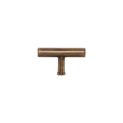 Momo Strano T Knob 60mm in Antique Brass (1)