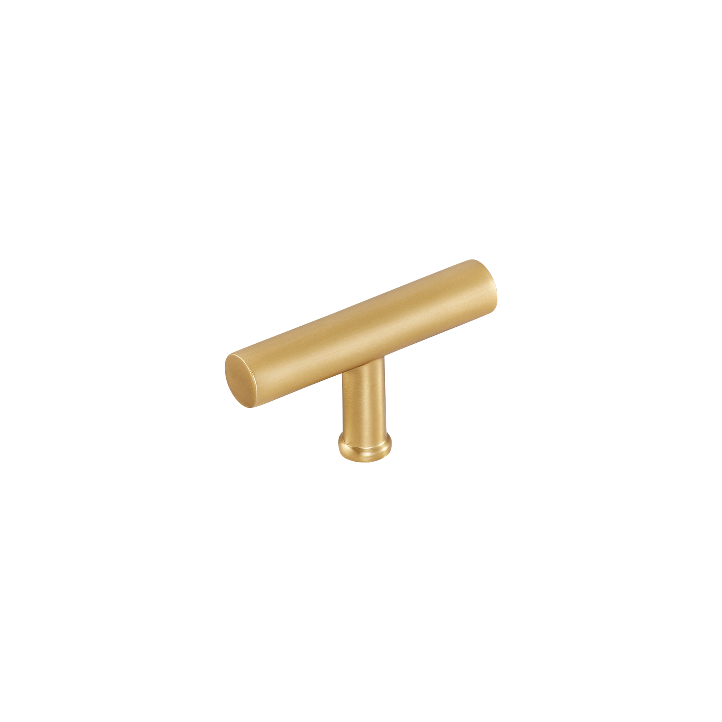 Momo Strano T Knob 60mm in Brushed Satin Brass