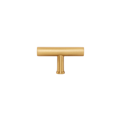 Momo Strano T Knob 60mm in Brushed Satin Brass (1)
