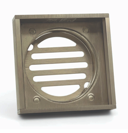 100*100*14mm Brushed Nickel Ezy Flow Guard Floor Waste