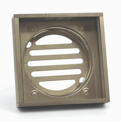 100*100*14mm Brushed Nickel Ezy Flow Guard Floor Waste
