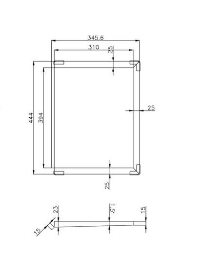Rose Gold Stainless Steel Sink Tray for 440mm Sinks